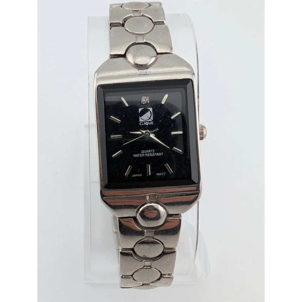 Clique Watch Women 21mm Case Black Dial Silver‎ 7.5